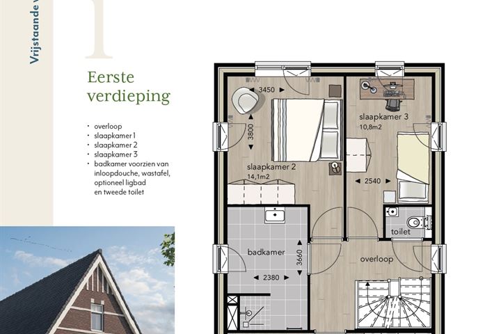 Bekijk foto 4 van Burgemeester Overdorpstraat (Bouwnr. 133)