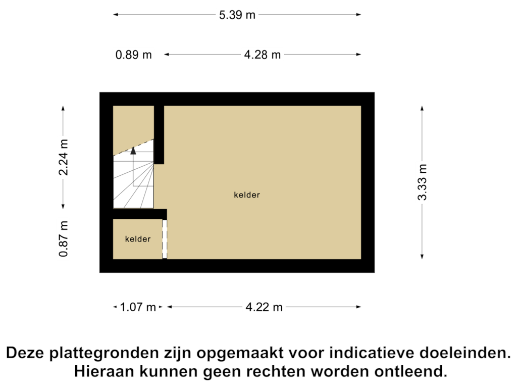 Bekijk plattegrond van Kelder van Hoofdstraat 33