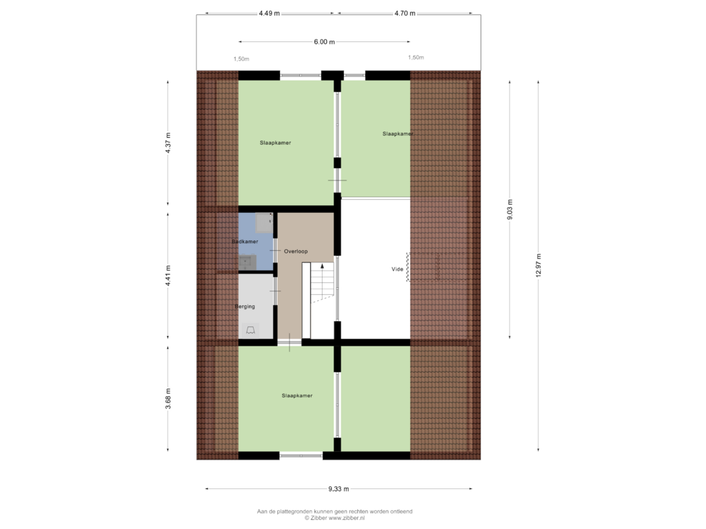 View floorplan of Eerste verdieping of Nieuwmoersesteenweg 10