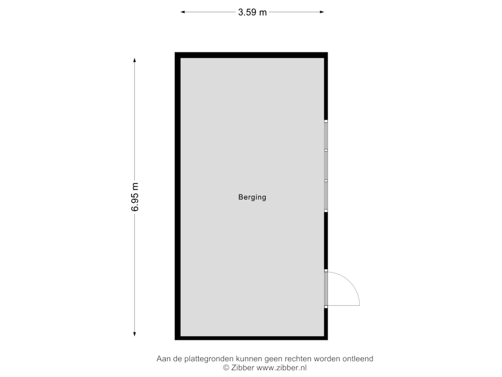 View floorplan of Berging of Nieuwmoersesteenweg 10