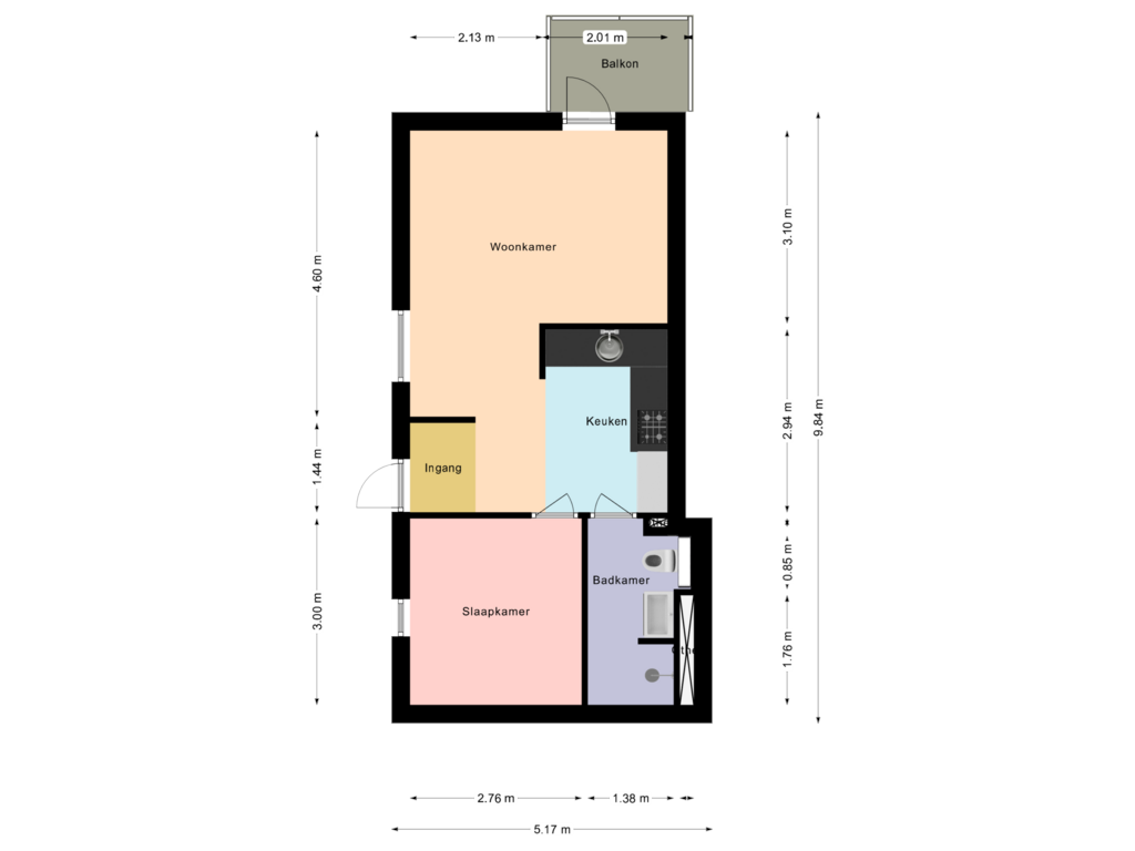 Bekijk plattegrond van verdieping van Voorstraat 139-B