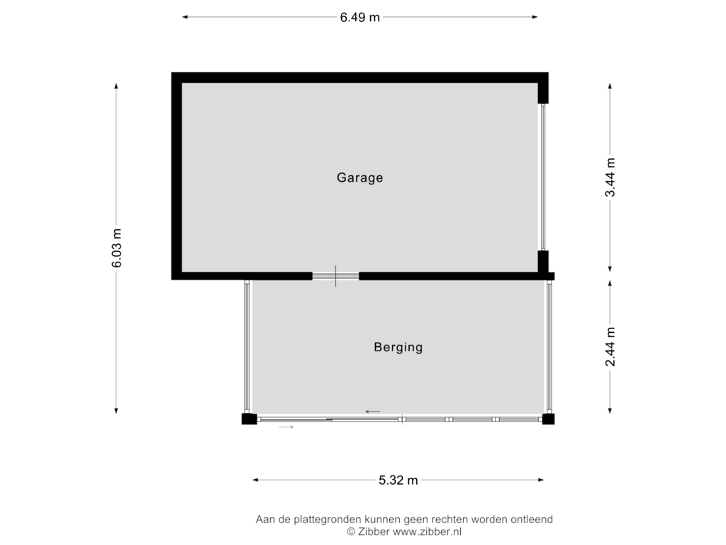 Bekijk plattegrond van Garage van Schoutenburgstraat 26