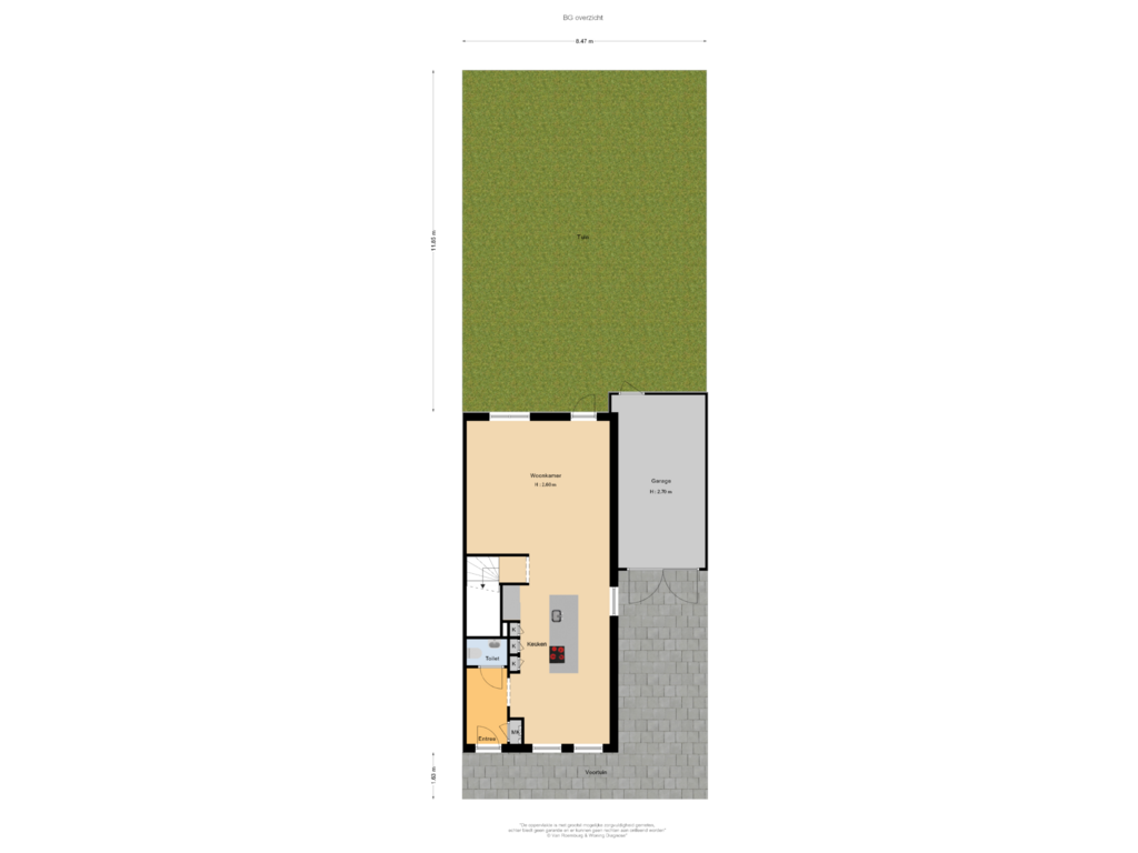 View floorplan of BG overzicht of Zesstedenweg 199