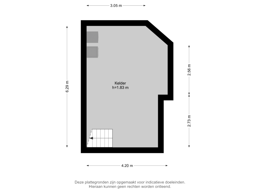 Bekijk plattegrond van Kelder van Pieter van Aschstraat 38-A