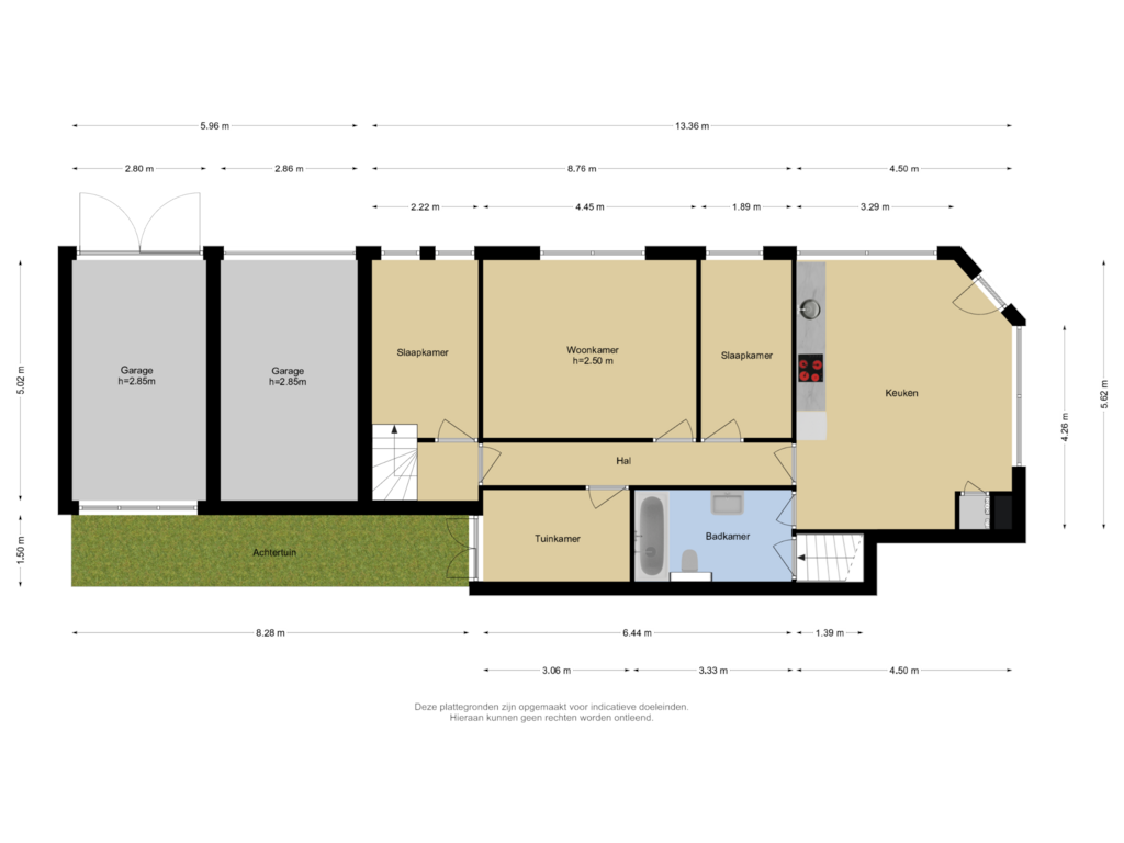 Bekijk plattegrond van Begane grond + Tuin van Pieter van Aschstraat 38-A