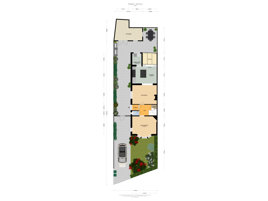 Bekijk plattegrond van TUIN van Floralaan 1