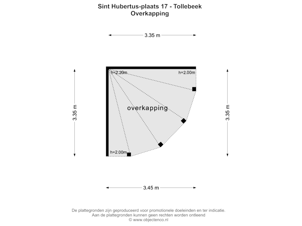 View floorplan of OVERKAPPING of St. Hubertus-plaats 17