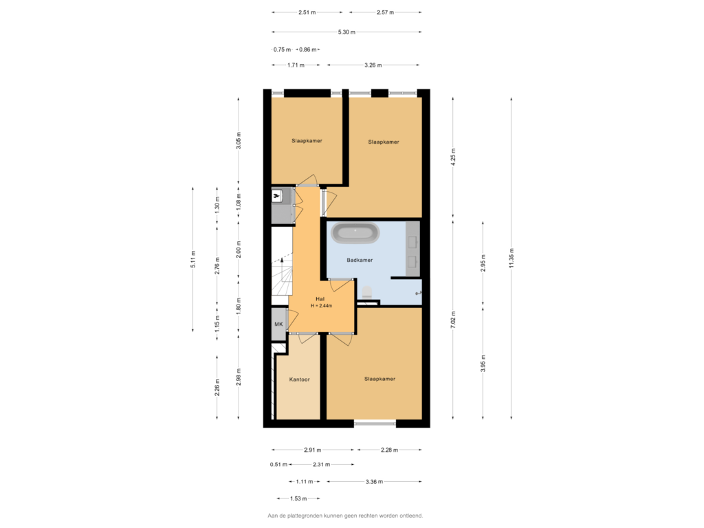 Bekijk plattegrond van Souterrain van Kerstant van den Bergelaan 26-A