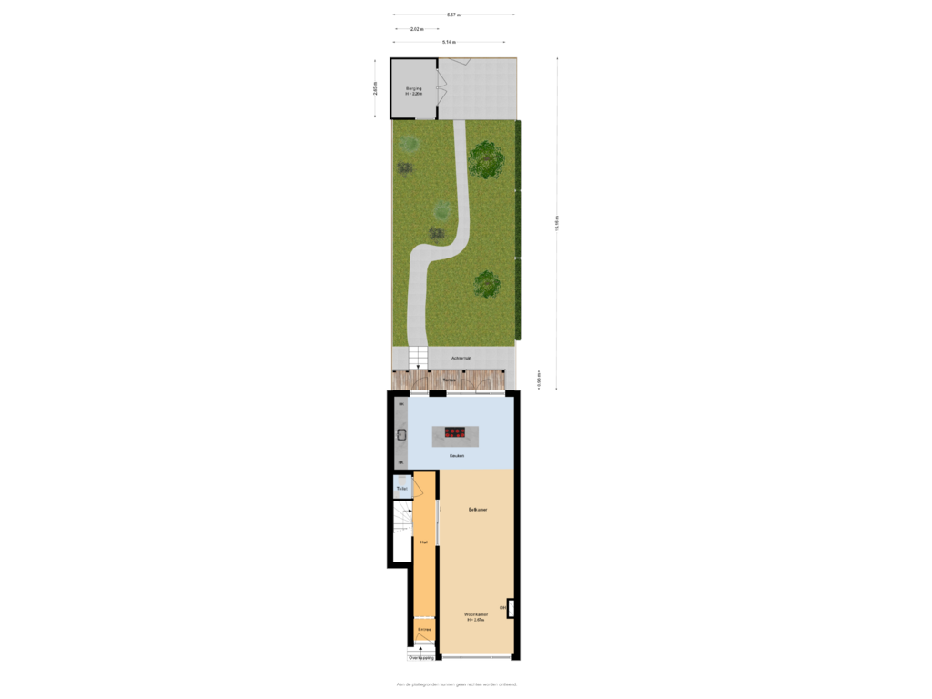 Bekijk plattegrond van Situatie van Kerstant van den Bergelaan 26-A