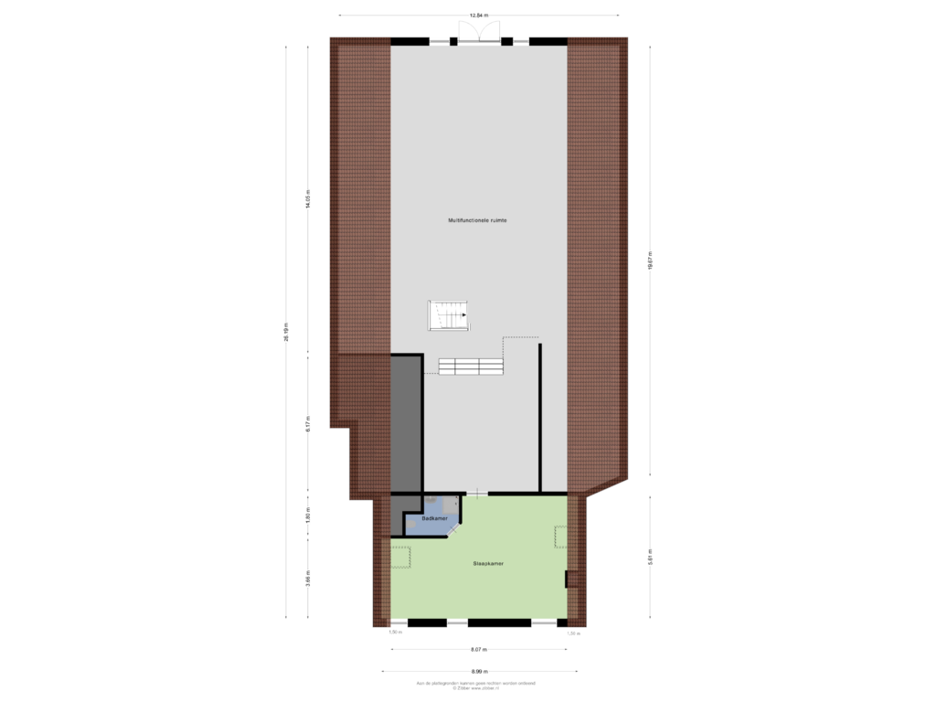 Bekijk plattegrond van Eerste Verdieping van Wedderstraat 59