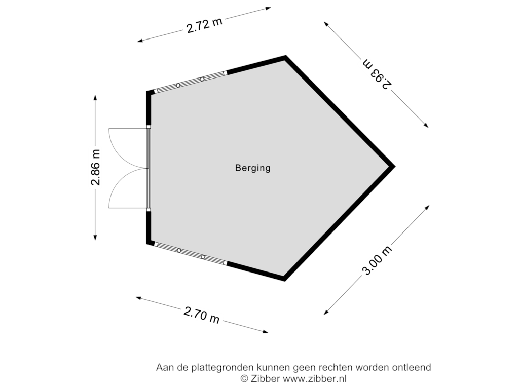 Bekijk plattegrond van Berging van Generaal Van Heutszlaan 10