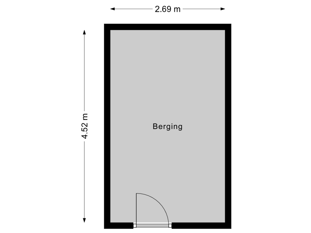 Bekijk plattegrond van Berging van Stationslaan 115-4