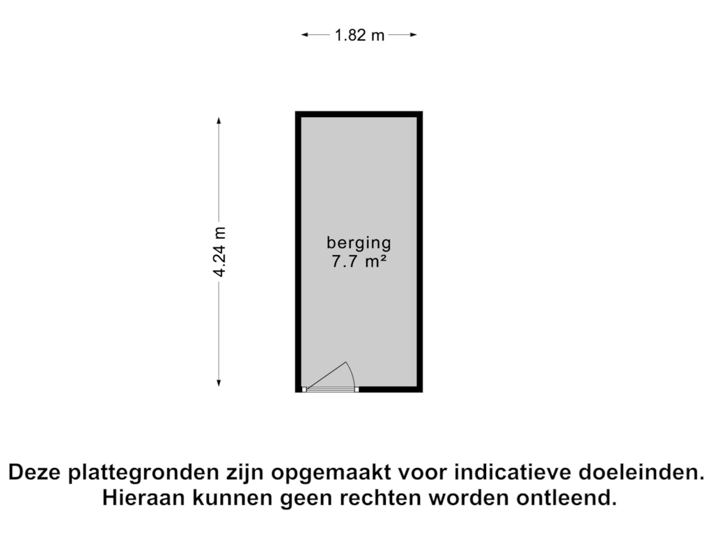 View floorplan of Berging of Velderwoude 44