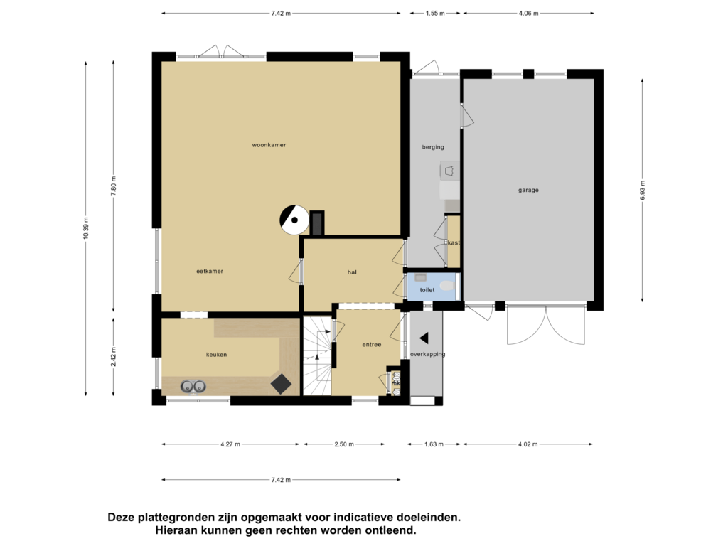 Bekijk plattegrond van Begane grond van Heidebloemstraat 25