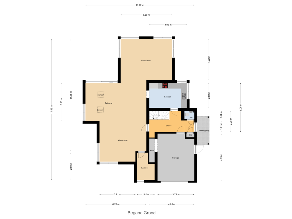 Bekijk plattegrond van  Begane Grond van Titan 43