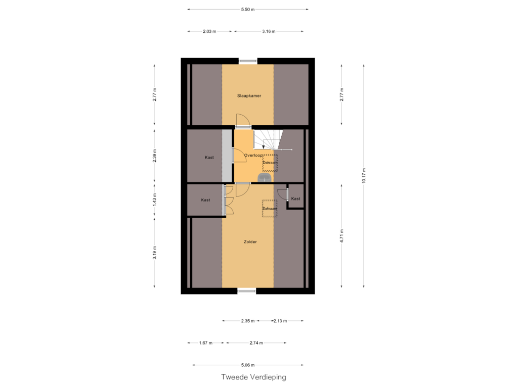 Bekijk plattegrond van Tweede Verdieping van Titan 43