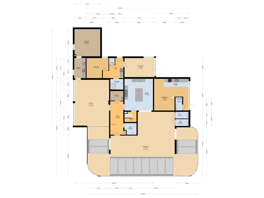 View floorplan of Begane grond of Van Emstweg 85