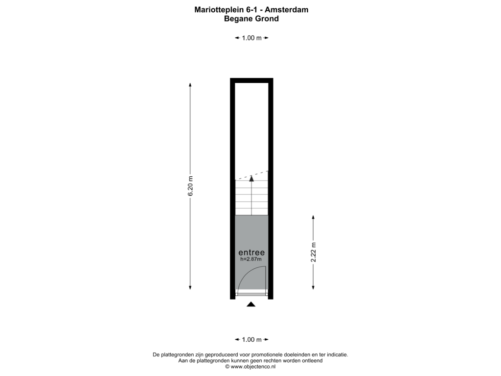 View floorplan of BEGANE GROND of Mariotteplein 6-1