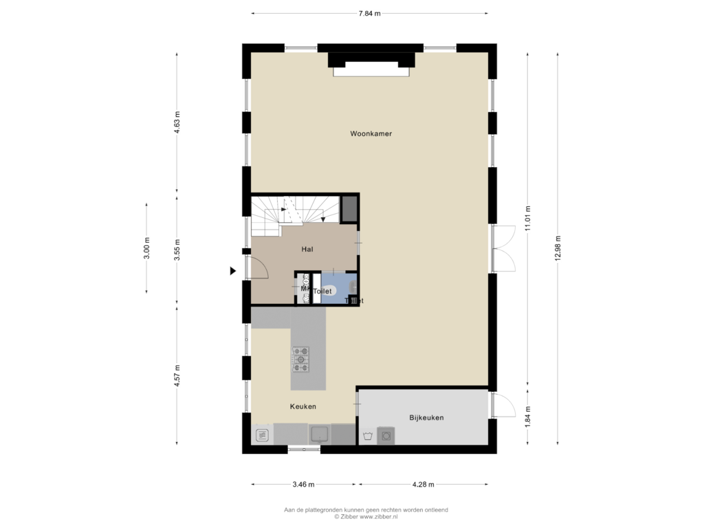 Bekijk plattegrond van Begane Grond van Brouwersdam 50