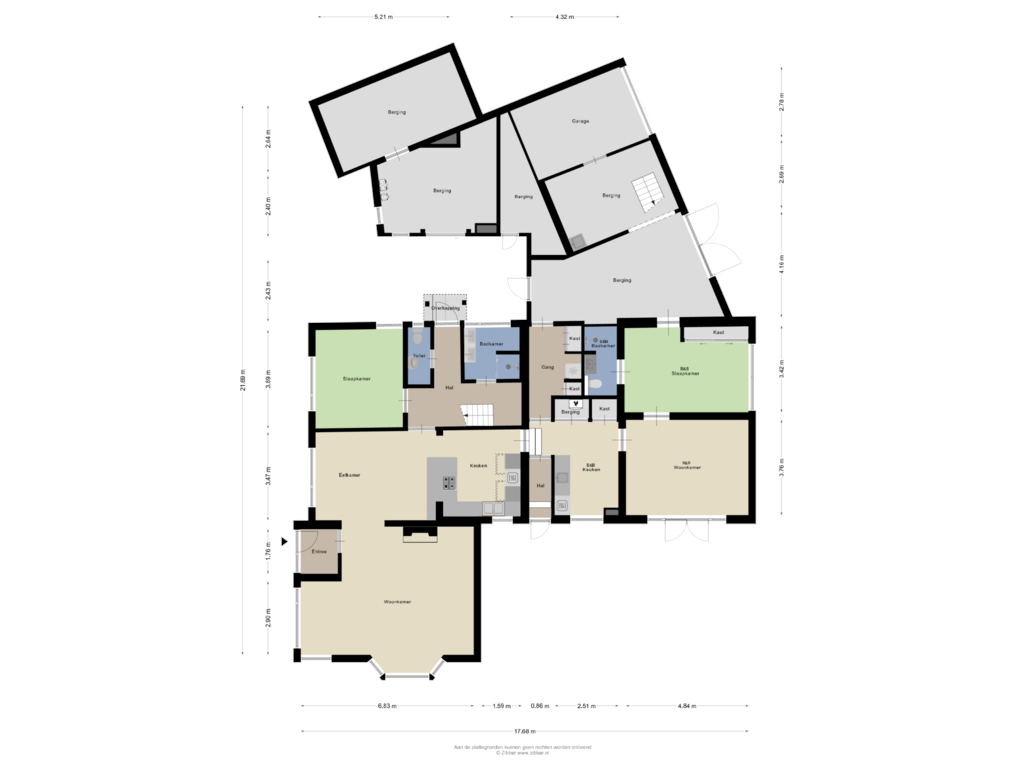 View floorplan of Begane Grond of Rijksweg 65