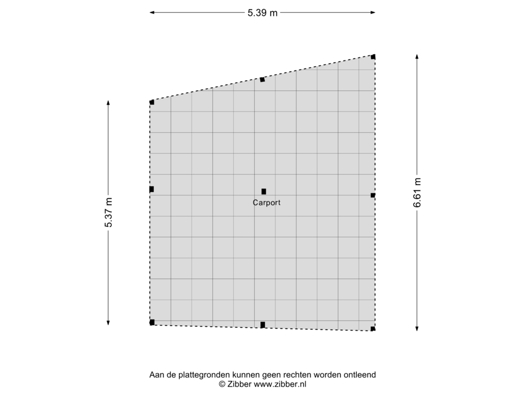 View floorplan of Carport of Rijksweg 65