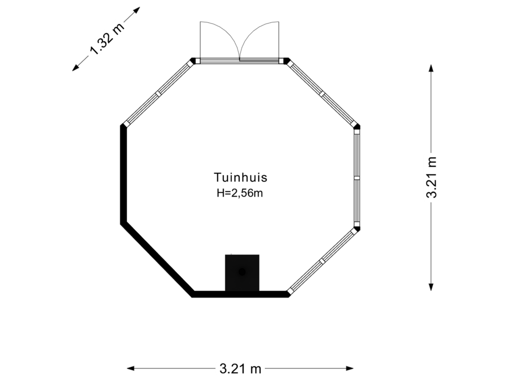 View floorplan of Tuinhuis of Hertenlaan 21