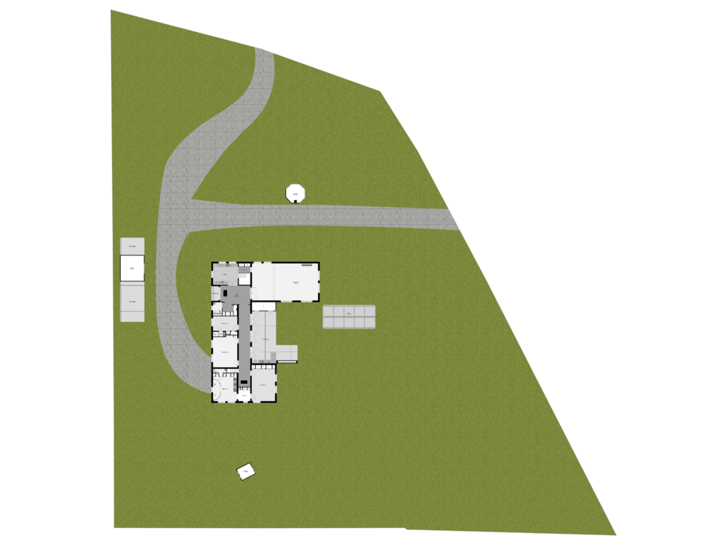 View floorplan of Perceeloverzicht of Hertenlaan 21