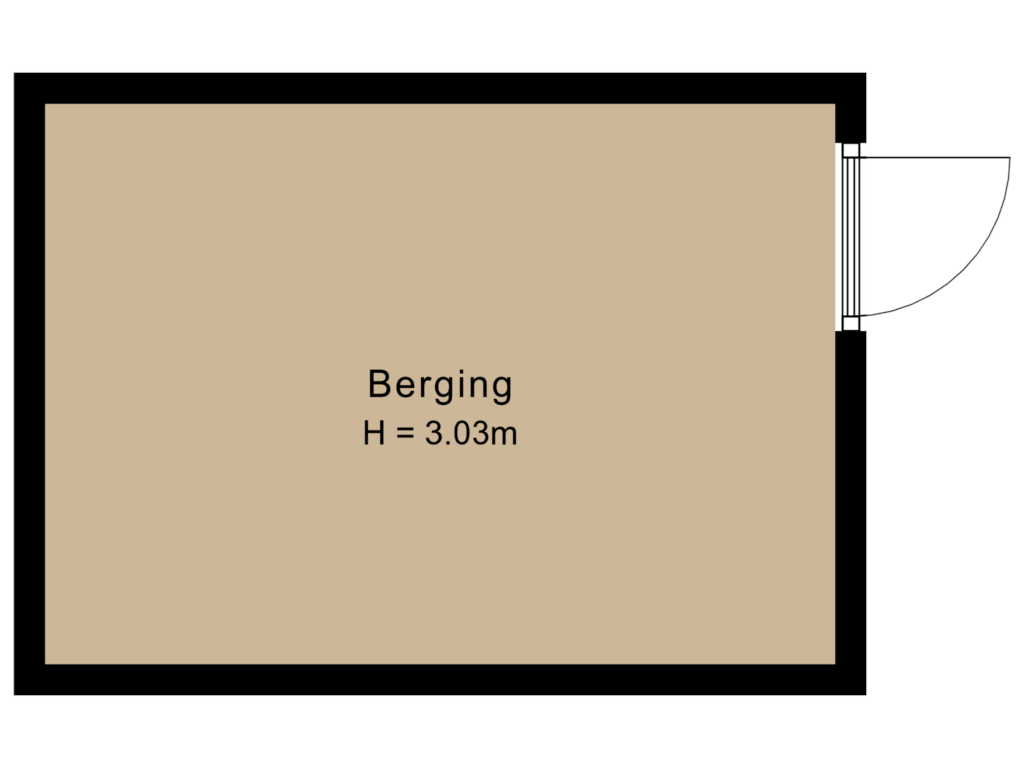 View floorplan of Berging 1 of Vagevuurstraat 12