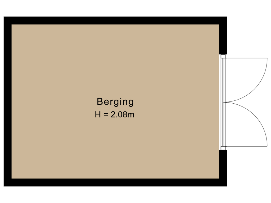 View floorplan of Berging 2 of Vagevuurstraat 12