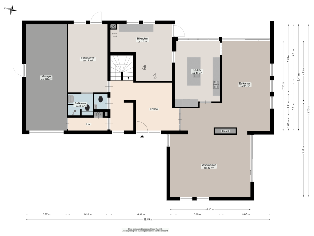 Bekijk plattegrond van Begane grond van Streuvelslaan 9