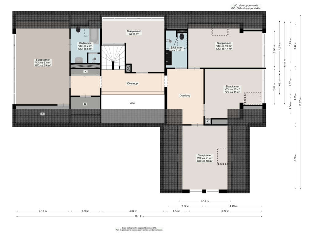 Bekijk plattegrond van Eerste verdieping van Streuvelslaan 9