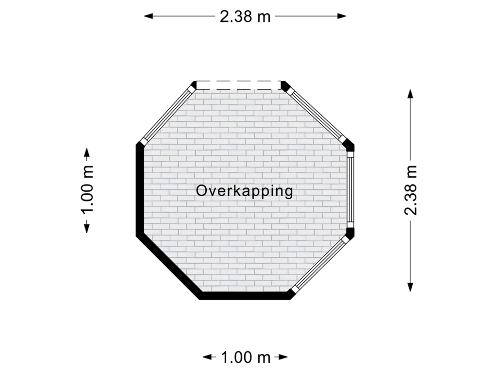 Bekijk plattegrond van Overkapping van Linthorst-Homanlaan 31