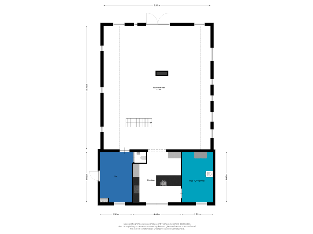 Bekijk plattegrond van Begane Grond van Gerestraat 49