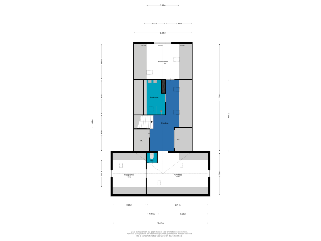 Bekijk plattegrond van Eerste Verdieping van Gerestraat 49