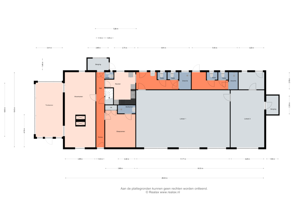 View floorplan of Begane grond of Nesweg 13