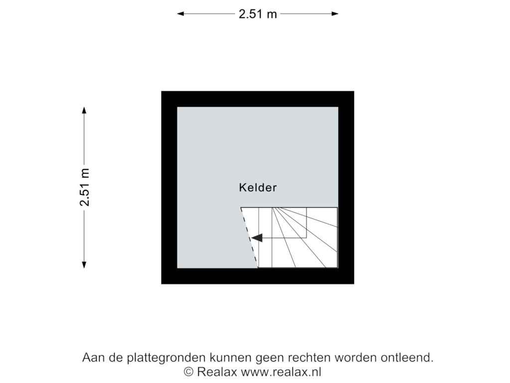 View floorplan of Kelder of Nesweg 13