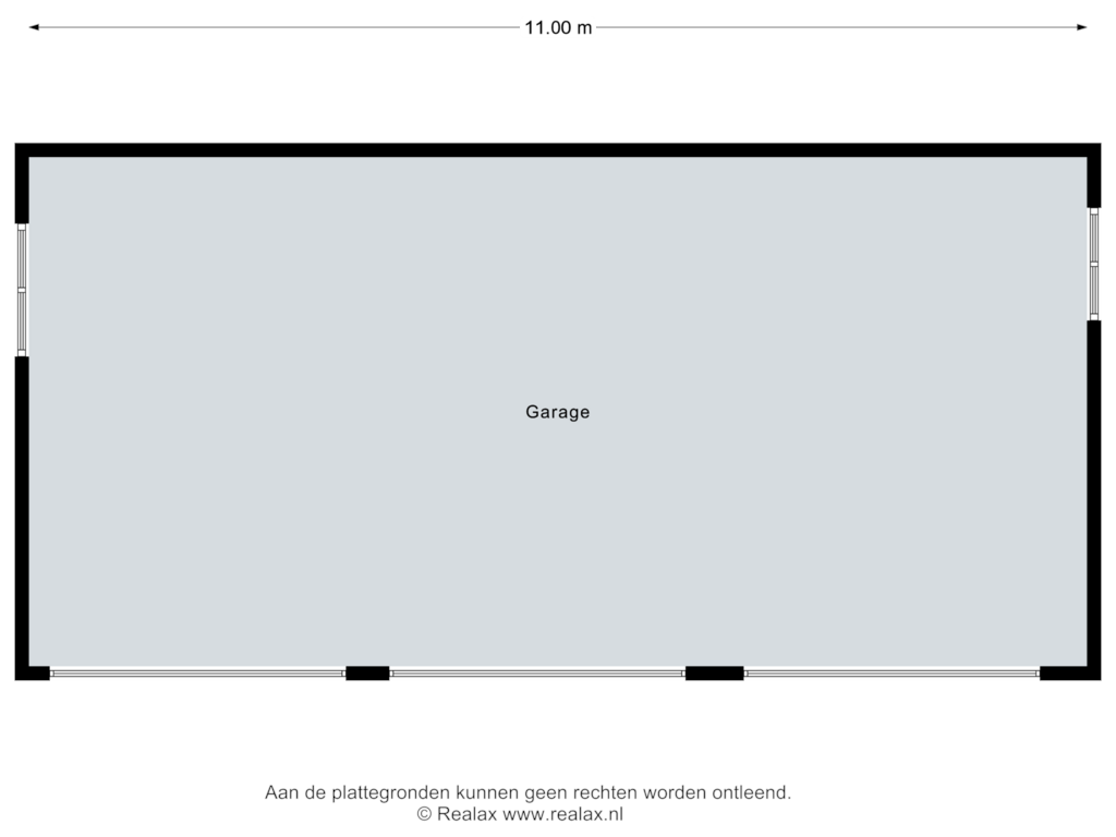 View floorplan of Garage of Nesweg 13