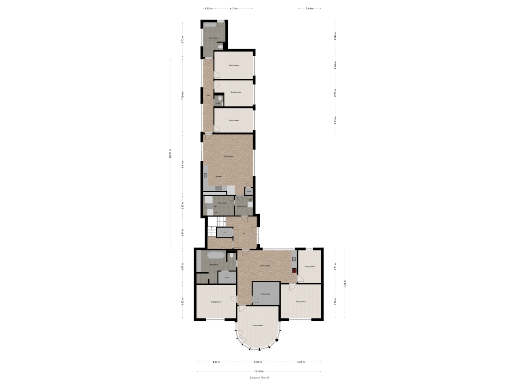 Bekijk plattegrond van Begane Grond van Spoorzicht 11