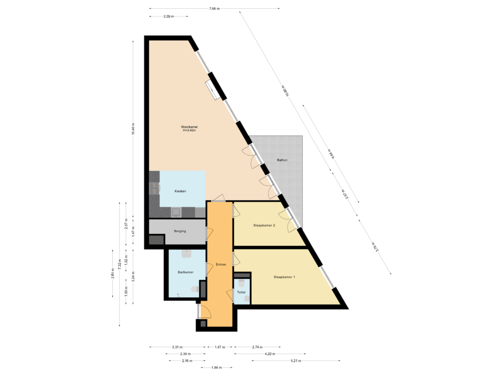 Bekijk plattegrond van Appartement van Bastion 22