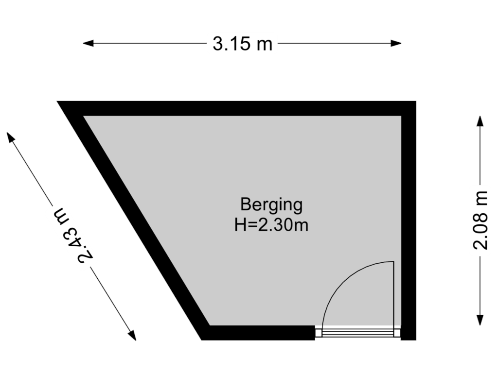 Bekijk plattegrond van Berging van Bastion 22