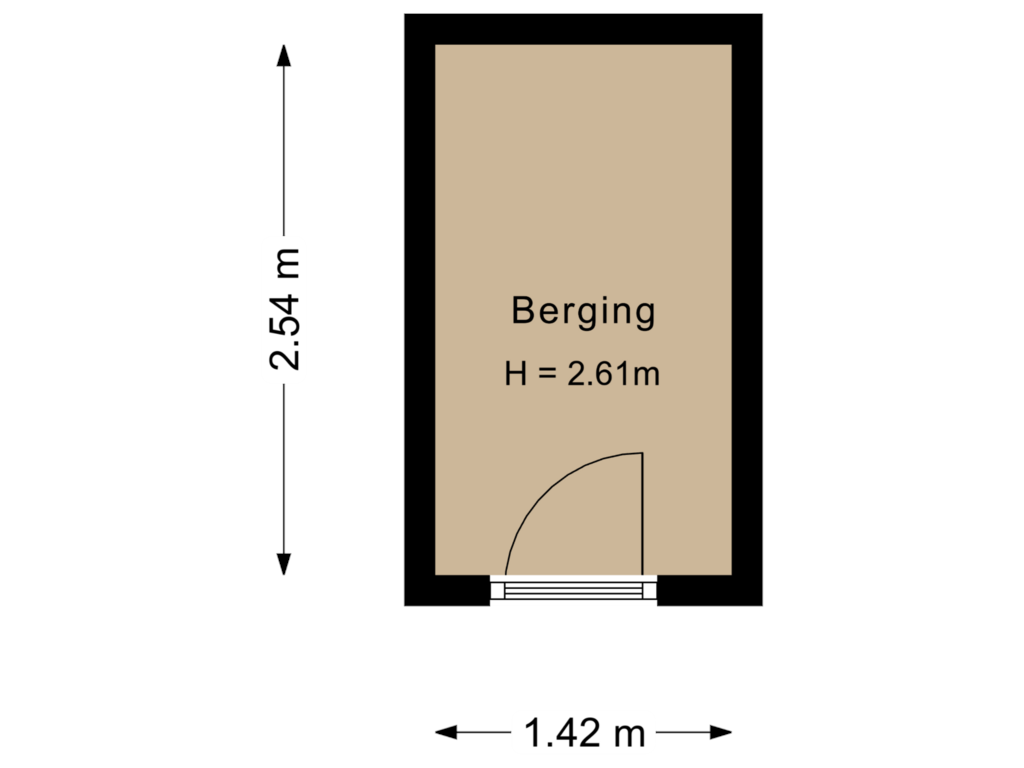 View floorplan of Berging of Duinroos 49