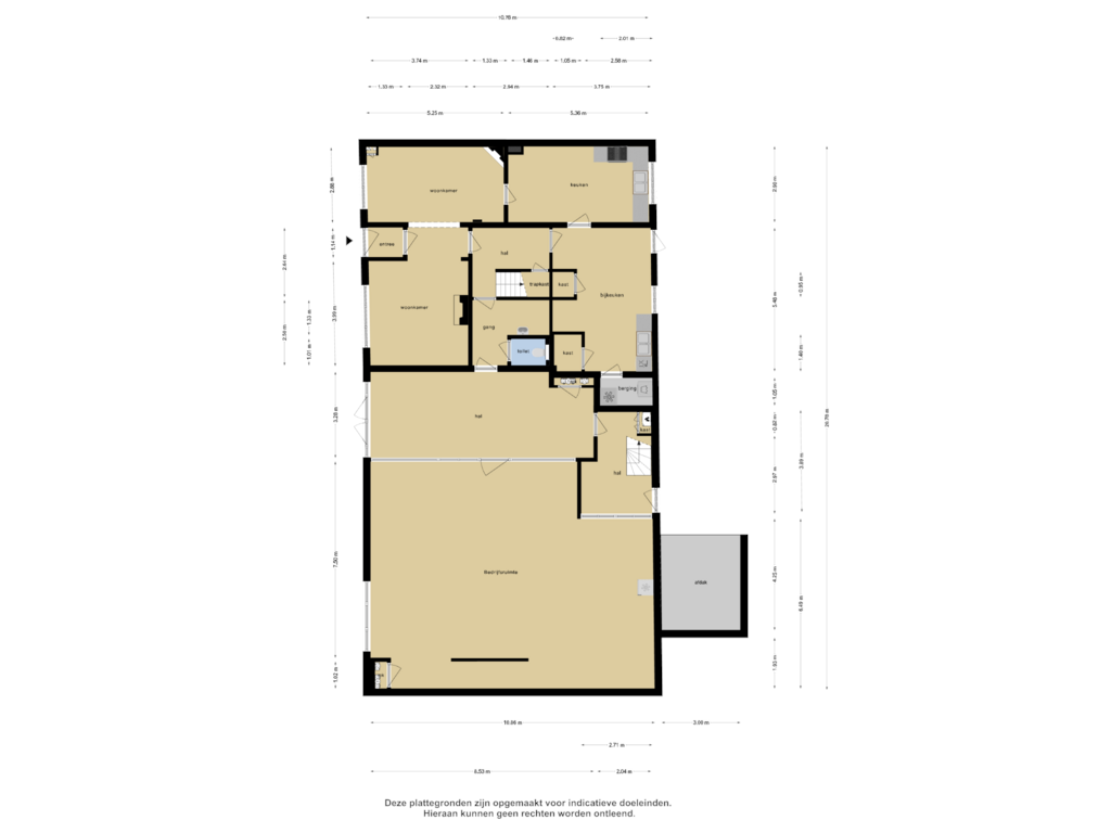 Bekijk plattegrond van Begane Grond van Kapelaanstraat 4