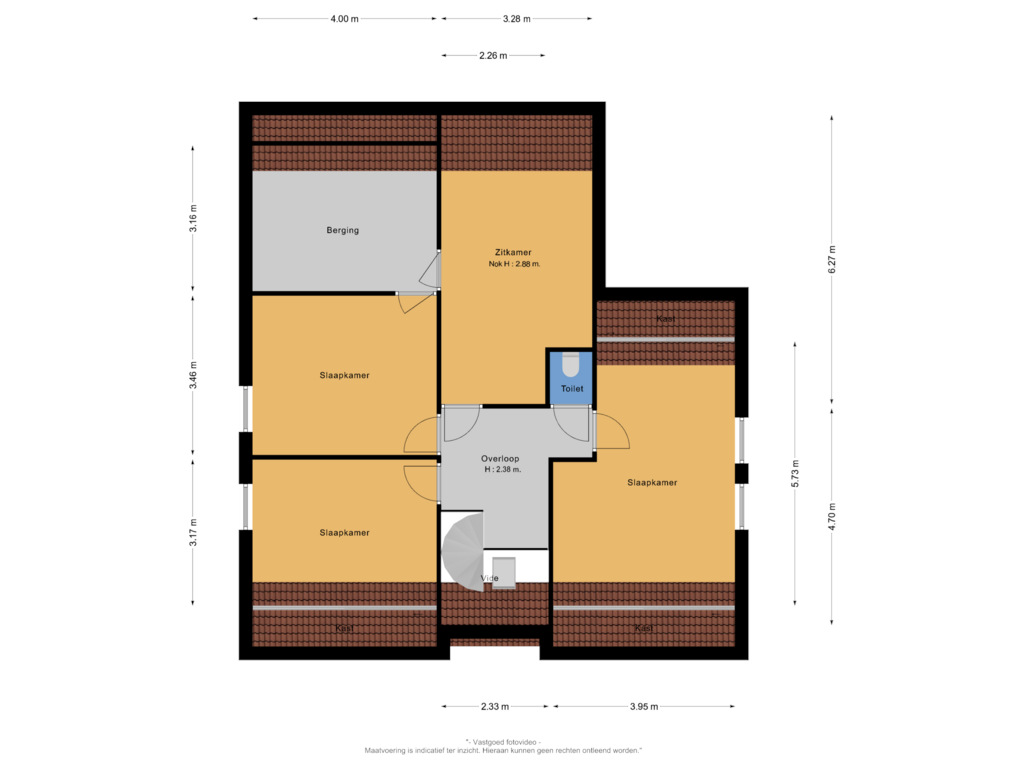 Bekijk plattegrond van 1e verdieping van Iepenstraat 1