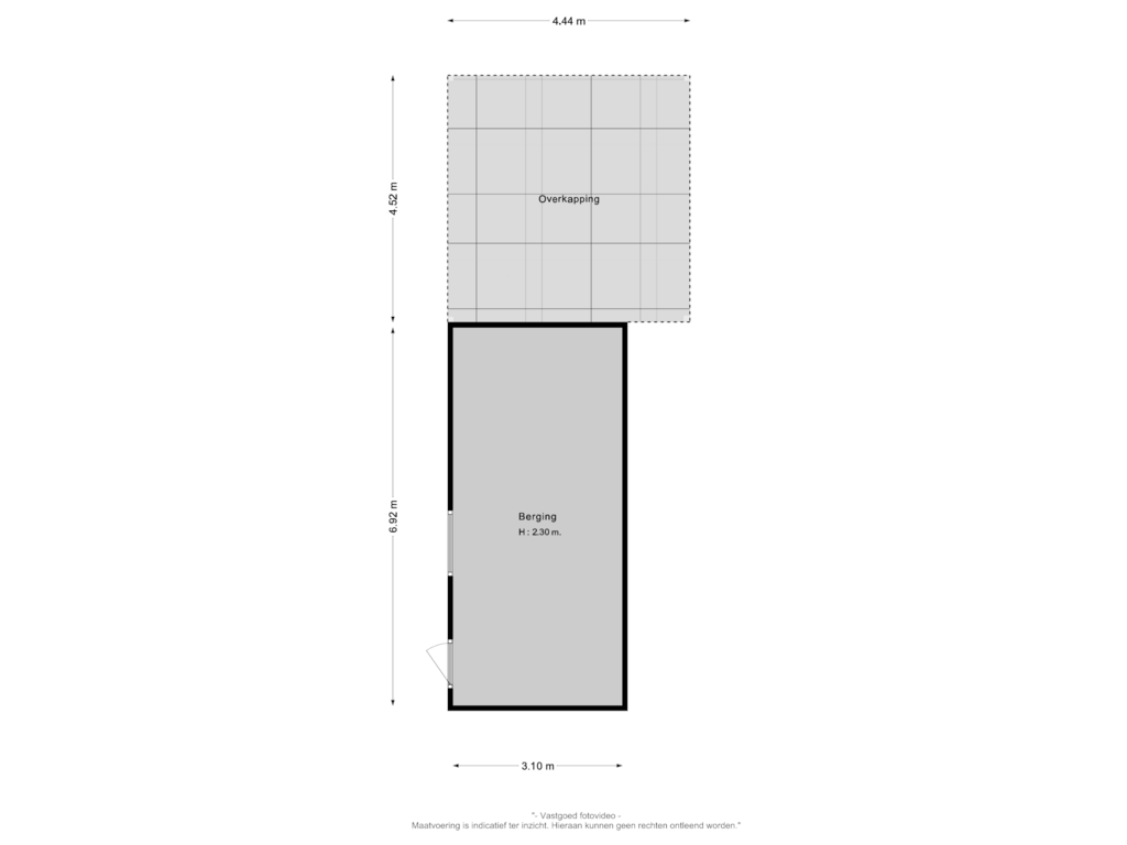 View floorplan of Berging of Iepenstraat 1