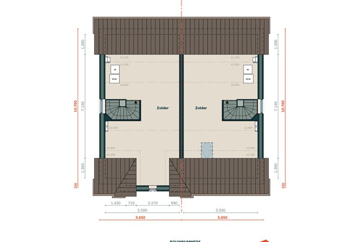 Bekijk foto 6 van 2 onder 1 kap woning C (Bouwnr. 11)