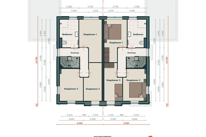 Bekijk foto 5 van 2 onder 1 kap woning D (Bouwnr. 3)