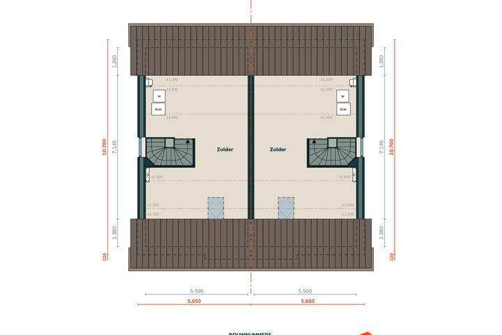 Bekijk foto 6 van 2 onder 1 kap woning D (Bouwnr. 5)