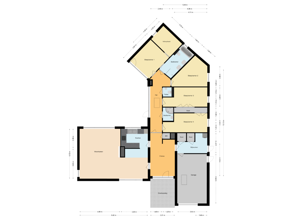 View floorplan of Woning of Weezenhof 2802