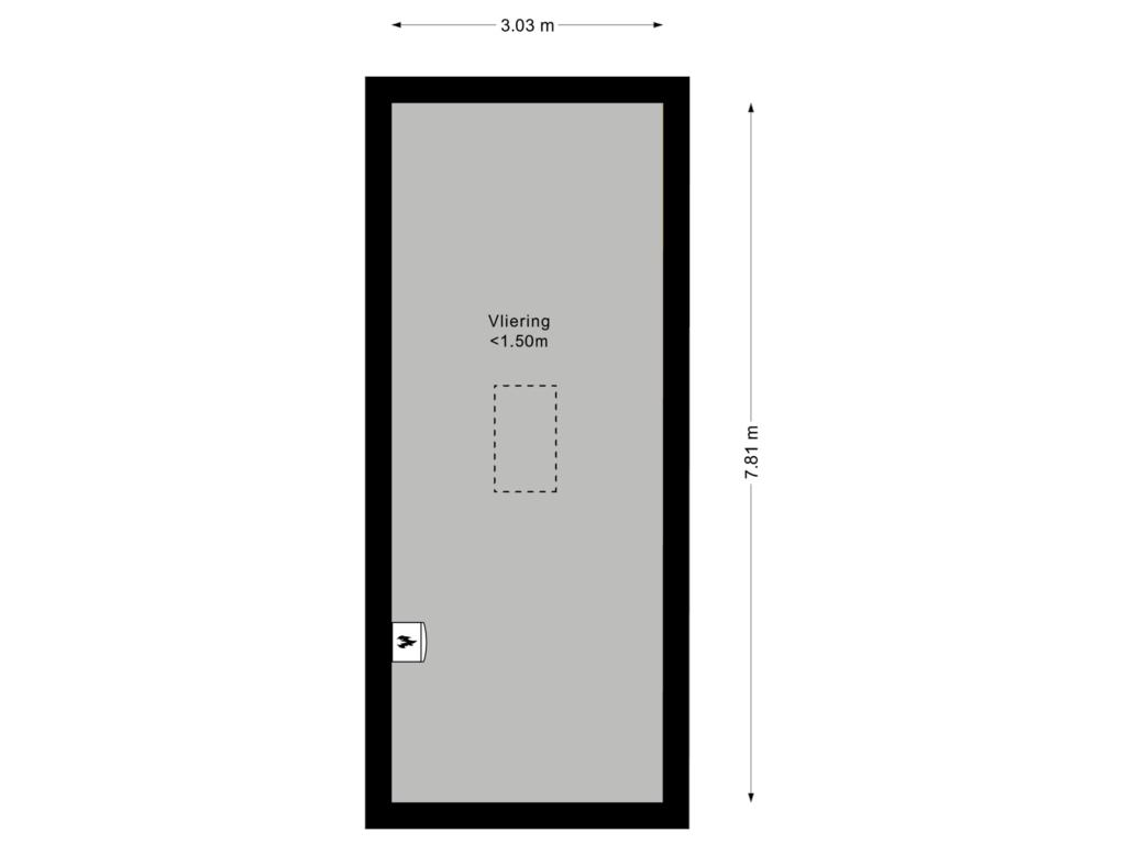 View floorplan of Vliering of Weezenhof 2802