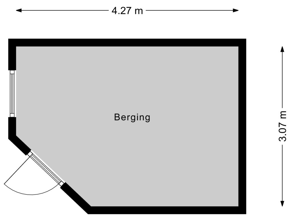 View floorplan of Berging of Weezenhof 2802